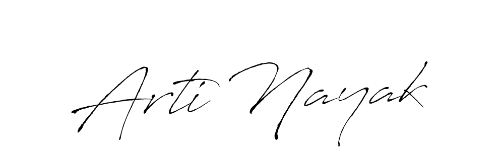 Design your own signature with our free online signature maker. With this signature software, you can create a handwritten (Antro_Vectra) signature for name Arti Nayak. Arti Nayak signature style 6 images and pictures png