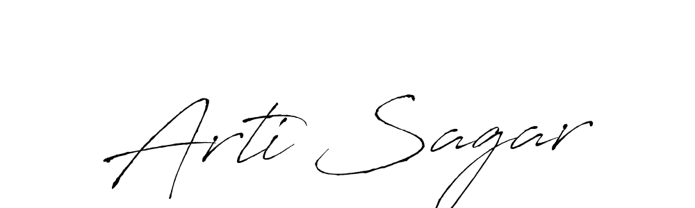 Also we have Arti Sagar name is the best signature style. Create professional handwritten signature collection using Antro_Vectra autograph style. Arti Sagar signature style 6 images and pictures png