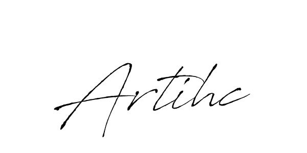 You should practise on your own different ways (Antro_Vectra) to write your name (Artihc) in signature. don't let someone else do it for you. Artihc signature style 6 images and pictures png