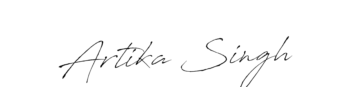 How to make Artika Singh signature? Antro_Vectra is a professional autograph style. Create handwritten signature for Artika Singh name. Artika Singh signature style 6 images and pictures png