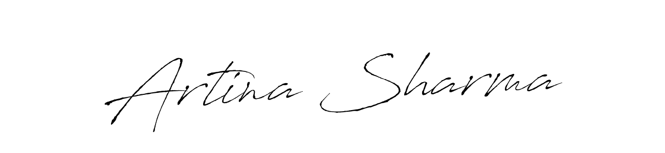 Here are the top 10 professional signature styles for the name Artina Sharma. These are the best autograph styles you can use for your name. Artina Sharma signature style 6 images and pictures png
