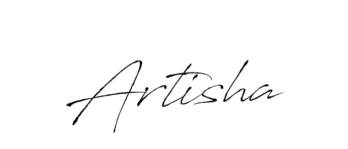 Make a beautiful signature design for name Artisha. With this signature (Antro_Vectra) style, you can create a handwritten signature for free. Artisha signature style 6 images and pictures png