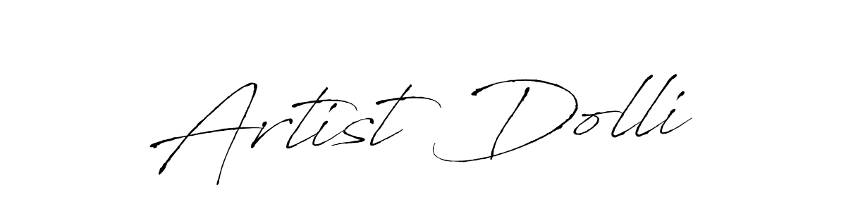 Design your own signature with our free online signature maker. With this signature software, you can create a handwritten (Antro_Vectra) signature for name Artist Dolli. Artist Dolli signature style 6 images and pictures png