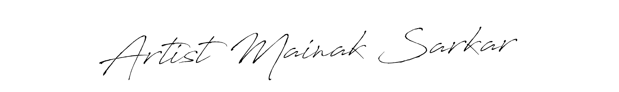 Make a beautiful signature design for name Artist Mainak Sarkar. With this signature (Antro_Vectra) style, you can create a handwritten signature for free. Artist Mainak Sarkar signature style 6 images and pictures png