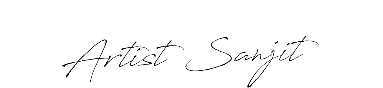 The best way (Antro_Vectra) to make a short signature is to pick only two or three words in your name. The name Artist Sanjit include a total of six letters. For converting this name. Artist Sanjit signature style 6 images and pictures png