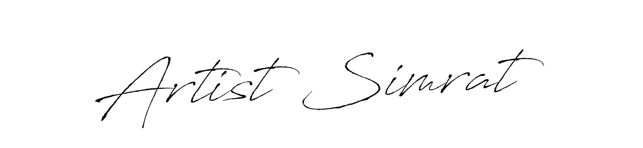 Use a signature maker to create a handwritten signature online. With this signature software, you can design (Antro_Vectra) your own signature for name Artist Simrat. Artist Simrat signature style 6 images and pictures png