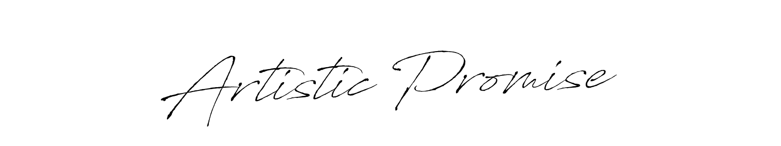 Make a beautiful signature design for name Artistic Promise. With this signature (Antro_Vectra) style, you can create a handwritten signature for free. Artistic Promise signature style 6 images and pictures png