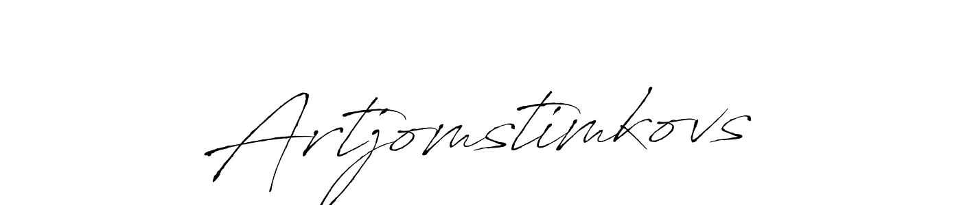 You should practise on your own different ways (Antro_Vectra) to write your name (Artjomstimkovs) in signature. don't let someone else do it for you. Artjomstimkovs signature style 6 images and pictures png