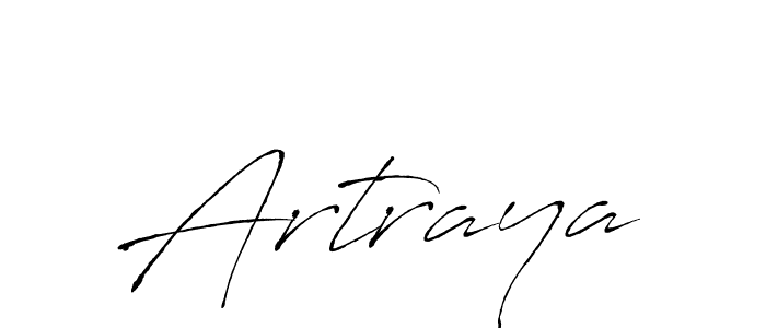 Design your own signature with our free online signature maker. With this signature software, you can create a handwritten (Antro_Vectra) signature for name Artraya. Artraya signature style 6 images and pictures png