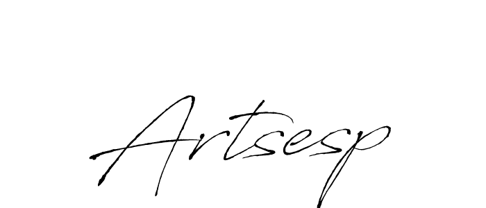 How to make Artsesp name signature. Use Antro_Vectra style for creating short signs online. This is the latest handwritten sign. Artsesp signature style 6 images and pictures png