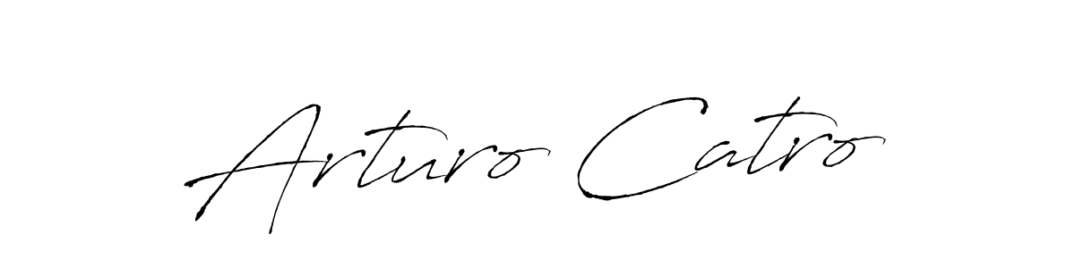 Make a beautiful signature design for name Arturo Catro. With this signature (Antro_Vectra) style, you can create a handwritten signature for free. Arturo Catro signature style 6 images and pictures png