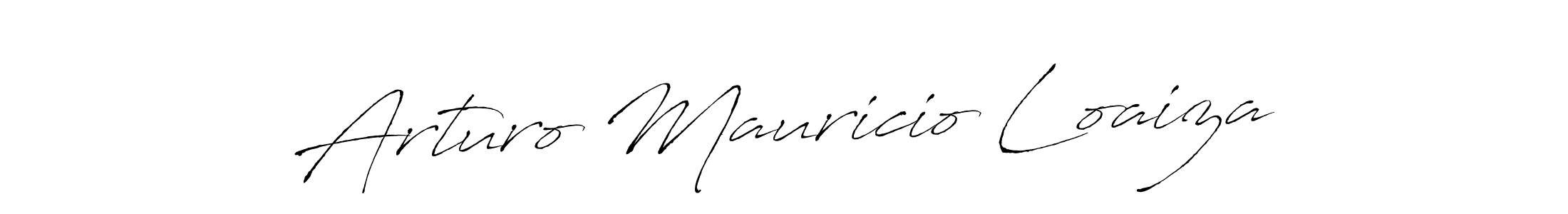 Design your own signature with our free online signature maker. With this signature software, you can create a handwritten (Antro_Vectra) signature for name Arturo Mauricio Loaiza. Arturo Mauricio Loaiza signature style 6 images and pictures png