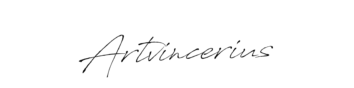 Create a beautiful signature design for name Artvincerius. With this signature (Antro_Vectra) fonts, you can make a handwritten signature for free. Artvincerius signature style 6 images and pictures png