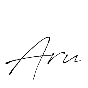 Create a beautiful signature design for name Aru. With this signature (Antro_Vectra) fonts, you can make a handwritten signature for free. Aru signature style 6 images and pictures png