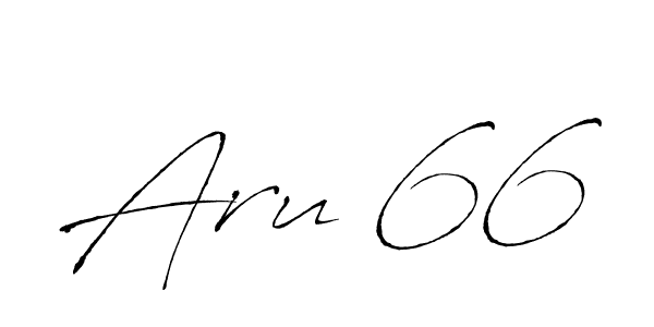 Create a beautiful signature design for name Aru 66. With this signature (Antro_Vectra) fonts, you can make a handwritten signature for free. Aru 66 signature style 6 images and pictures png