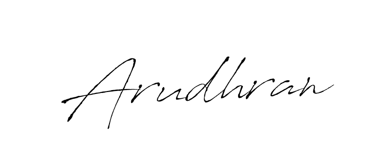 Arudhran stylish signature style. Best Handwritten Sign (Antro_Vectra) for my name. Handwritten Signature Collection Ideas for my name Arudhran. Arudhran signature style 6 images and pictures png