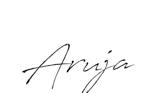 Make a beautiful signature design for name Aruja. With this signature (Antro_Vectra) style, you can create a handwritten signature for free. Aruja signature style 6 images and pictures png