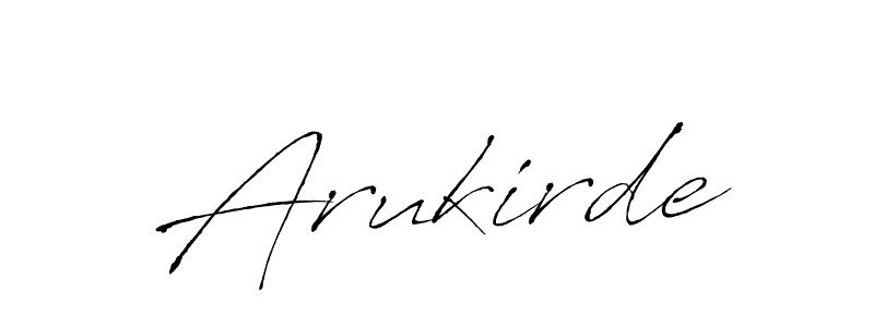 Design your own signature with our free online signature maker. With this signature software, you can create a handwritten (Antro_Vectra) signature for name Arukirde. Arukirde signature style 6 images and pictures png