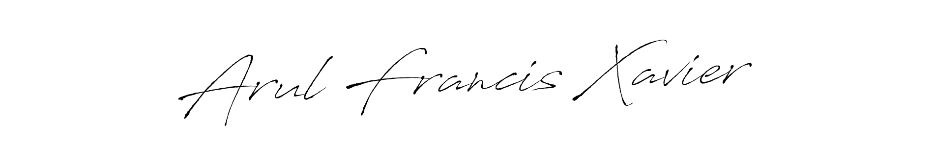 You can use this online signature creator to create a handwritten signature for the name Arul Francis Xavier. This is the best online autograph maker. Arul Francis Xavier signature style 6 images and pictures png