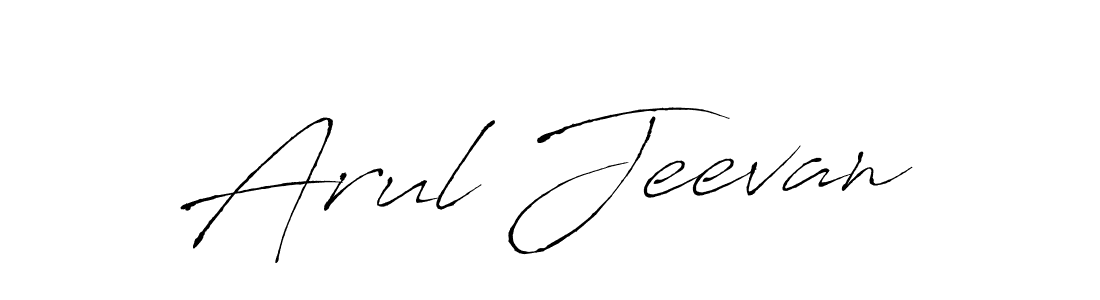 Arul Jeevan stylish signature style. Best Handwritten Sign (Antro_Vectra) for my name. Handwritten Signature Collection Ideas for my name Arul Jeevan. Arul Jeevan signature style 6 images and pictures png