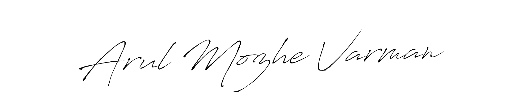 Also we have Arul Mozhe Varman name is the best signature style. Create professional handwritten signature collection using Antro_Vectra autograph style. Arul Mozhe Varman signature style 6 images and pictures png