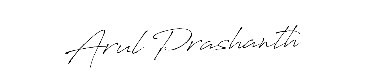 Create a beautiful signature design for name Arul Prashanth. With this signature (Antro_Vectra) fonts, you can make a handwritten signature for free. Arul Prashanth signature style 6 images and pictures png