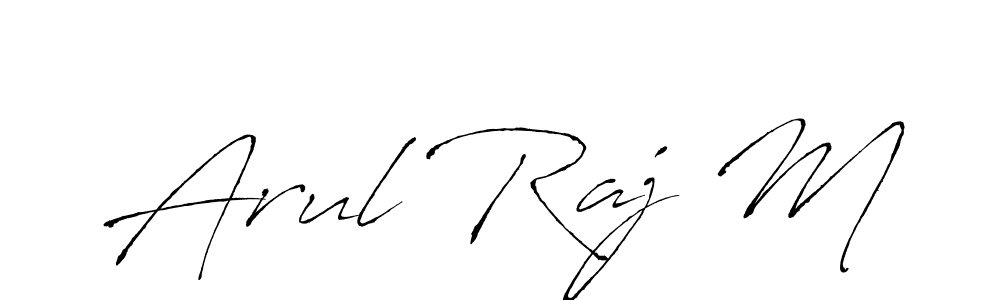 Use a signature maker to create a handwritten signature online. With this signature software, you can design (Antro_Vectra) your own signature for name Arul Raj M. Arul Raj M signature style 6 images and pictures png