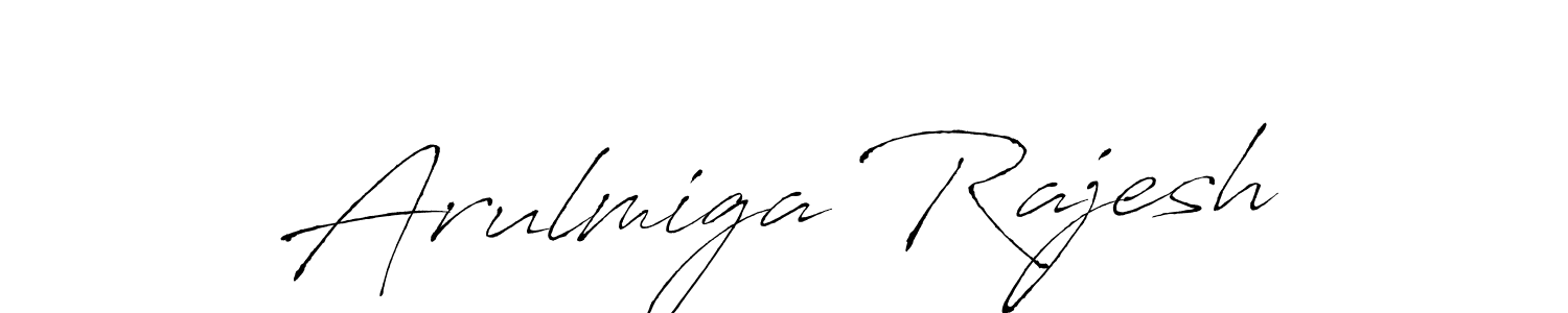 Make a beautiful signature design for name Arulmiga Rajesh. With this signature (Antro_Vectra) style, you can create a handwritten signature for free. Arulmiga Rajesh signature style 6 images and pictures png