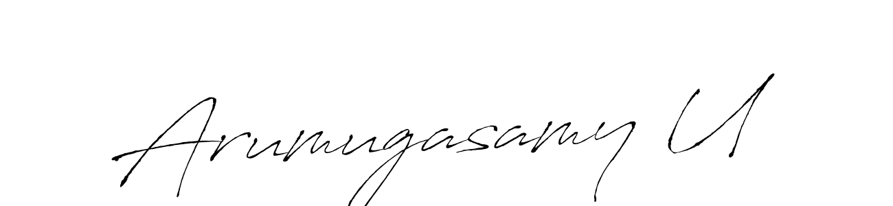 How to make Arumugasamy U signature? Antro_Vectra is a professional autograph style. Create handwritten signature for Arumugasamy U name. Arumugasamy U signature style 6 images and pictures png