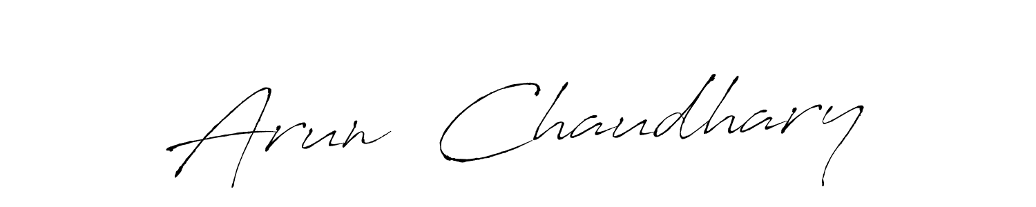 This is the best signature style for the Arun  Chaudhary name. Also you like these signature font (Antro_Vectra). Mix name signature. Arun  Chaudhary signature style 6 images and pictures png