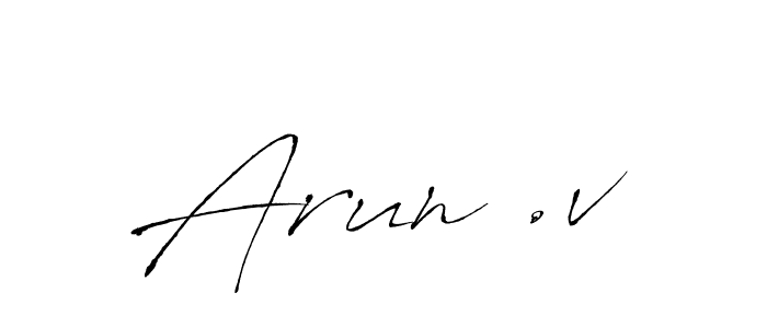 Also we have Arun .v name is the best signature style. Create professional handwritten signature collection using Antro_Vectra autograph style. Arun .v signature style 6 images and pictures png