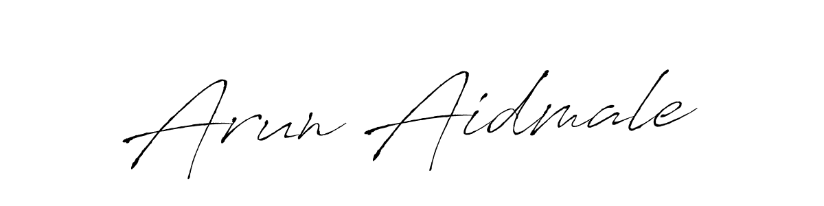 Arun Aidmale stylish signature style. Best Handwritten Sign (Antro_Vectra) for my name. Handwritten Signature Collection Ideas for my name Arun Aidmale. Arun Aidmale signature style 6 images and pictures png