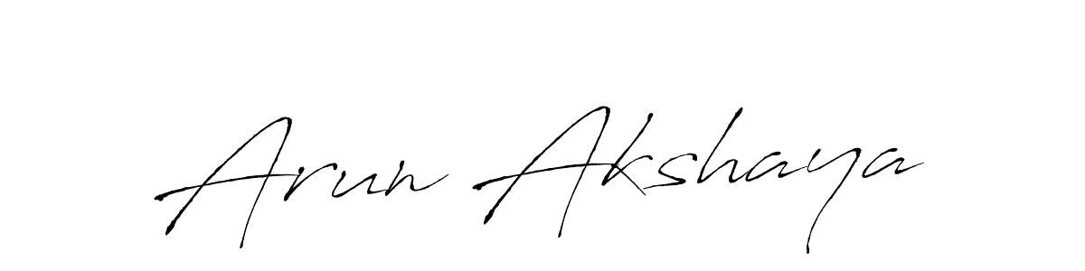 Create a beautiful signature design for name Arun Akshaya. With this signature (Antro_Vectra) fonts, you can make a handwritten signature for free. Arun Akshaya signature style 6 images and pictures png