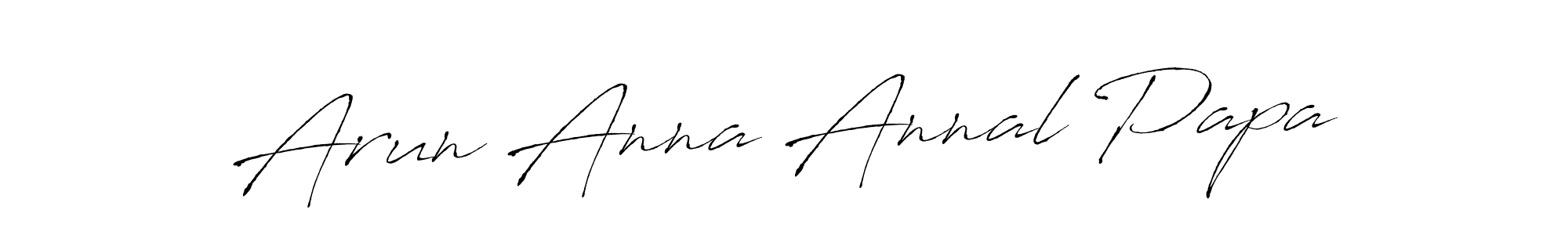 Also we have Arun Anna Annal Papa name is the best signature style. Create professional handwritten signature collection using Antro_Vectra autograph style. Arun Anna Annal Papa signature style 6 images and pictures png