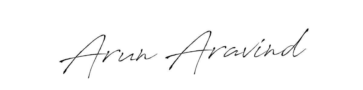 Make a beautiful signature design for name Arun Aravind. With this signature (Antro_Vectra) style, you can create a handwritten signature for free. Arun Aravind signature style 6 images and pictures png