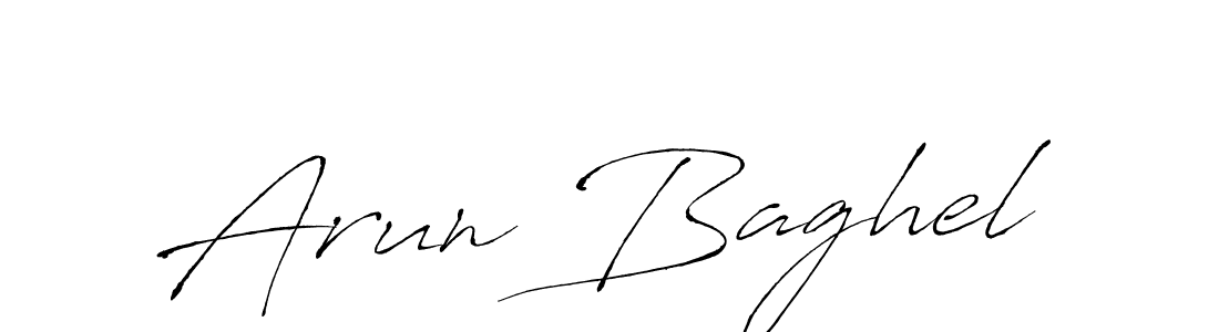 Make a beautiful signature design for name Arun Baghel. With this signature (Antro_Vectra) style, you can create a handwritten signature for free. Arun Baghel signature style 6 images and pictures png