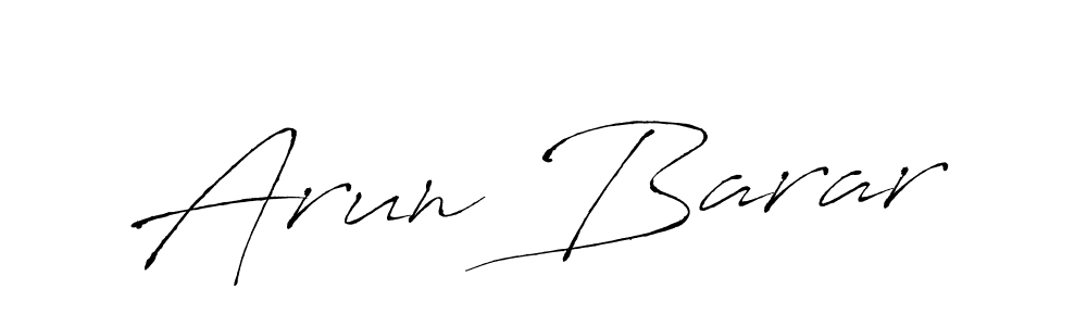 Create a beautiful signature design for name Arun Barar. With this signature (Antro_Vectra) fonts, you can make a handwritten signature for free. Arun Barar signature style 6 images and pictures png