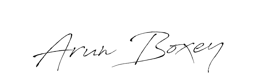 How to make Arun Boxey signature? Antro_Vectra is a professional autograph style. Create handwritten signature for Arun Boxey name. Arun Boxey signature style 6 images and pictures png