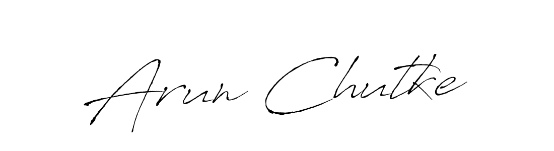 Use a signature maker to create a handwritten signature online. With this signature software, you can design (Antro_Vectra) your own signature for name Arun Chutke. Arun Chutke signature style 6 images and pictures png