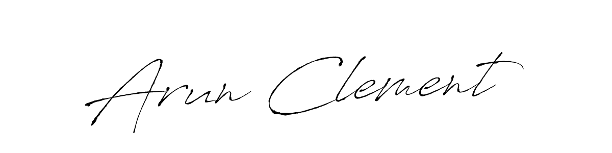 Make a beautiful signature design for name Arun Clement. With this signature (Antro_Vectra) style, you can create a handwritten signature for free. Arun Clement signature style 6 images and pictures png