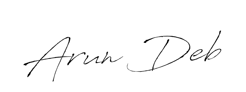 if you are searching for the best signature style for your name Arun Deb. so please give up your signature search. here we have designed multiple signature styles  using Antro_Vectra. Arun Deb signature style 6 images and pictures png