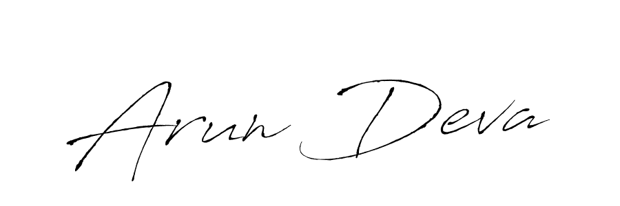Make a beautiful signature design for name Arun Deva. Use this online signature maker to create a handwritten signature for free. Arun Deva signature style 6 images and pictures png