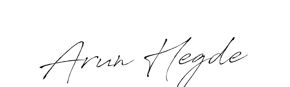 Arun Hegde stylish signature style. Best Handwritten Sign (Antro_Vectra) for my name. Handwritten Signature Collection Ideas for my name Arun Hegde. Arun Hegde signature style 6 images and pictures png
