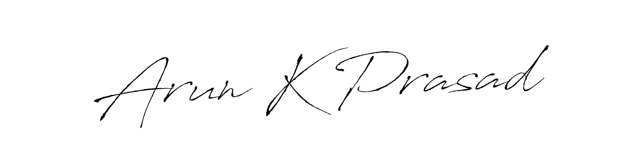 Use a signature maker to create a handwritten signature online. With this signature software, you can design (Antro_Vectra) your own signature for name Arun K Prasad. Arun K Prasad signature style 6 images and pictures png