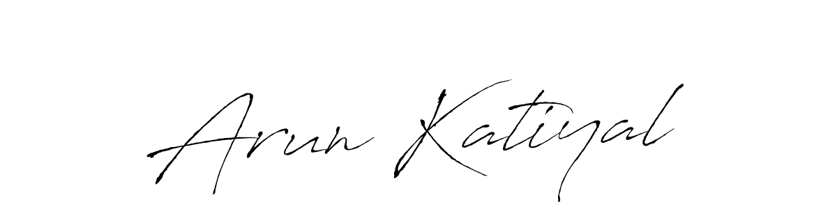 Antro_Vectra is a professional signature style that is perfect for those who want to add a touch of class to their signature. It is also a great choice for those who want to make their signature more unique. Get Arun Katiyal name to fancy signature for free. Arun Katiyal signature style 6 images and pictures png