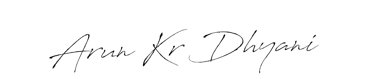 Make a beautiful signature design for name Arun Kr Dhyani. Use this online signature maker to create a handwritten signature for free. Arun Kr Dhyani signature style 6 images and pictures png