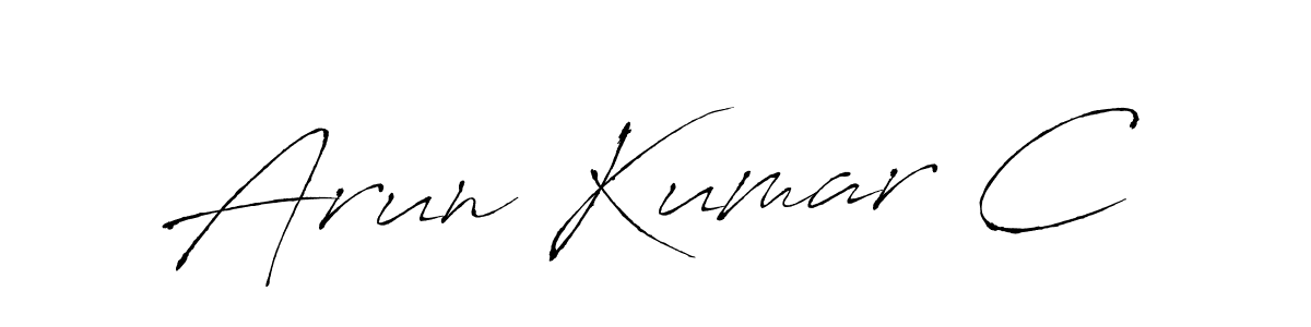 Arun Kumar C stylish signature style. Best Handwritten Sign (Antro_Vectra) for my name. Handwritten Signature Collection Ideas for my name Arun Kumar C. Arun Kumar C signature style 6 images and pictures png