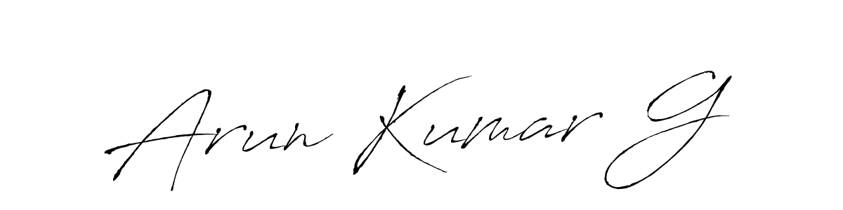 You should practise on your own different ways (Antro_Vectra) to write your name (Arun Kumar G) in signature. don't let someone else do it for you. Arun Kumar G signature style 6 images and pictures png