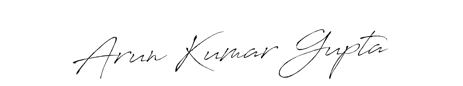 How to make Arun Kumar Gupta name signature. Use Antro_Vectra style for creating short signs online. This is the latest handwritten sign. Arun Kumar Gupta signature style 6 images and pictures png