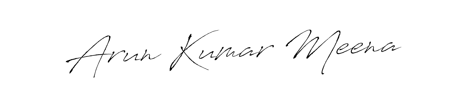 Use a signature maker to create a handwritten signature online. With this signature software, you can design (Antro_Vectra) your own signature for name Arun Kumar Meena. Arun Kumar Meena signature style 6 images and pictures png